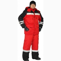 Зимний рабочий костюм Зимник красного цвета