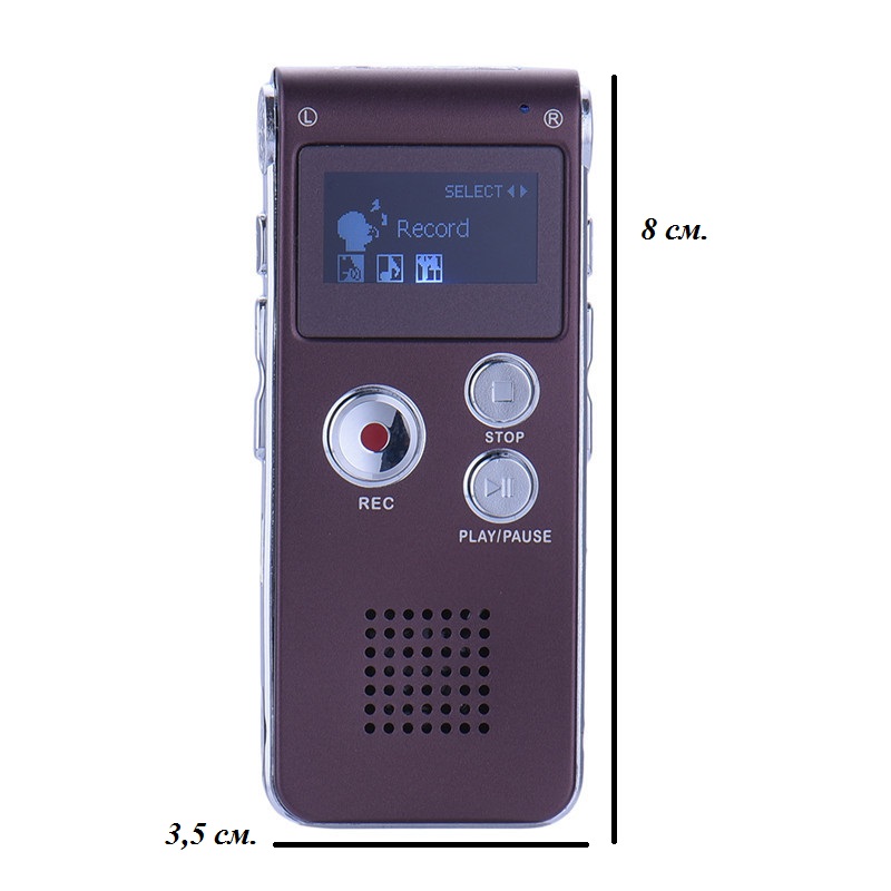 Фото 7. QC-09 Профессиональный цифровой мини диктофон 8Гб встроенной памяти с функцией mp3-плеер