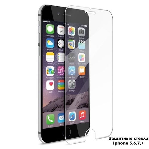 Фото 5. Защитные стекла для Apple iPhone 5, 5c, 5S, SE, 6, 6+, 6s, 6s+, 7, 7