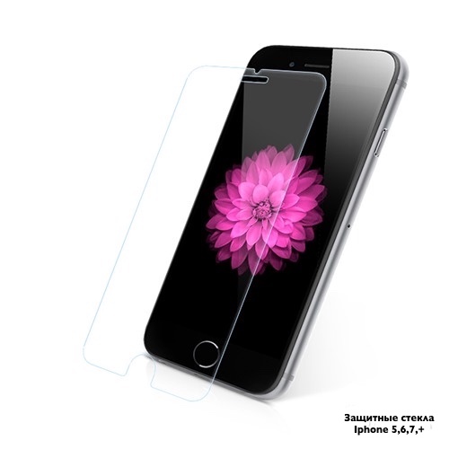 Фото 8. Защитные стекла для Apple iPhone 5, 5c, 5S, SE, 6, 6+, 6s, 6s+, 7, 7