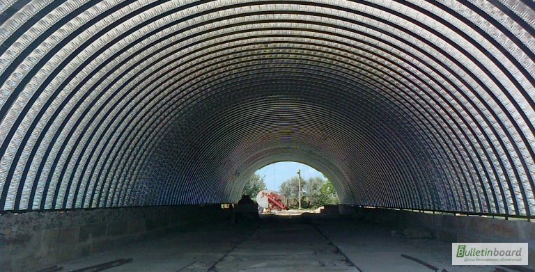 Фото 5. Строительство ангаров бескаркасных арочных