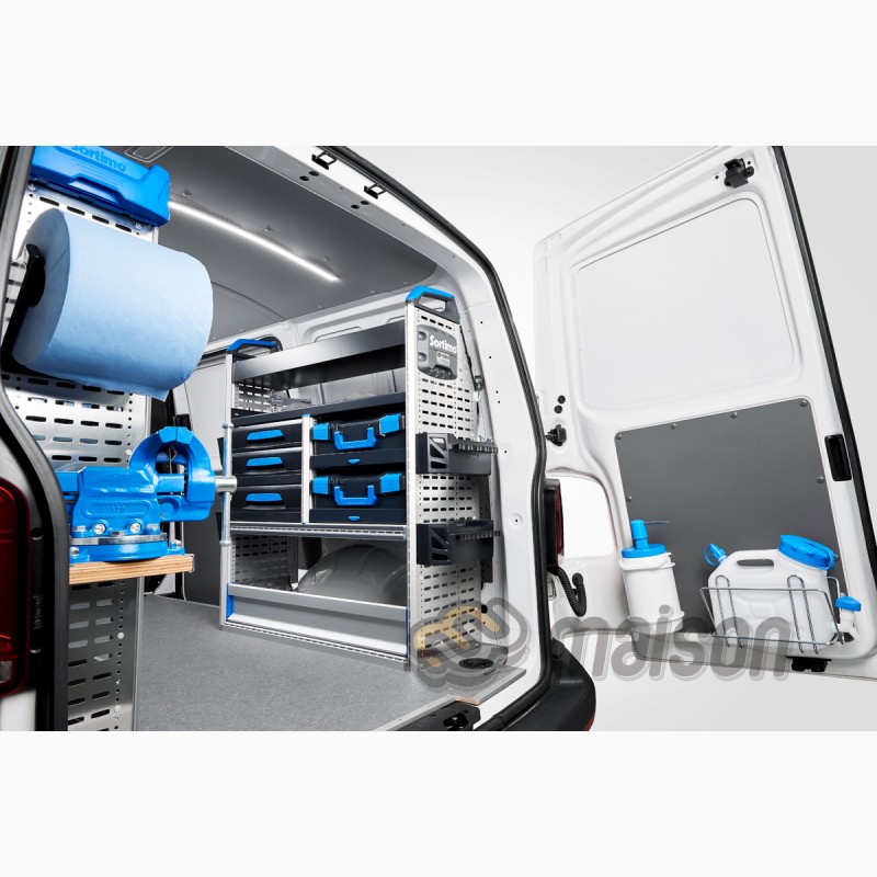 Фото 10. Мобільні майстерні, сервісні авто – обладнання фургона стелажами Sortimo
