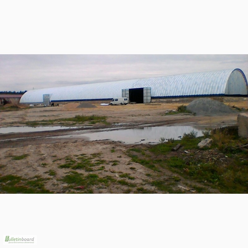 Фото 17. Бескаркасные арочные ангары, напольные зернохранилища, склады