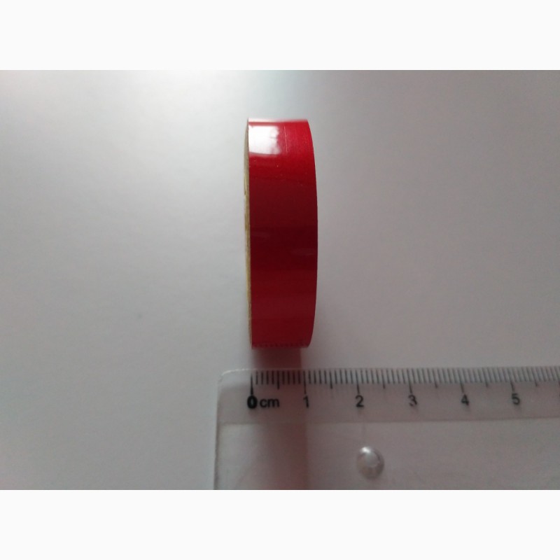 Фото 4. Лента Светоотражающая самоклеющаяся наклейка Красная 4м.80 см