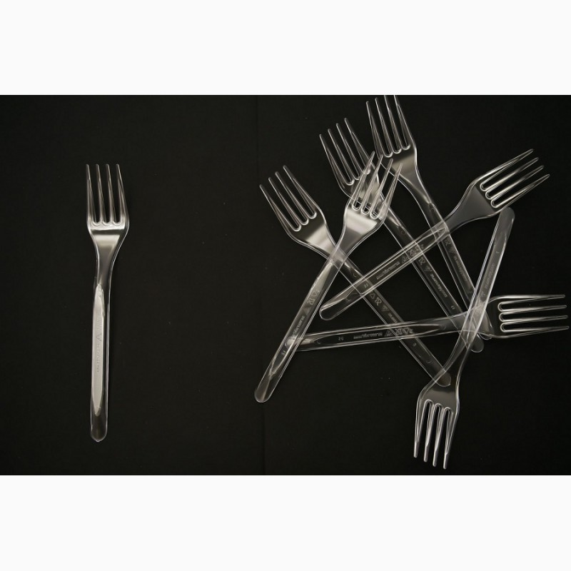 Фото 7. Одноразові виделки, ложки, ножі