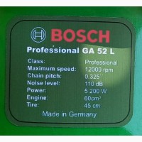 Новинка! Бензопила BOSCH Professional GA 52 L Германия Мощная и Легкая пила 5, 2 кВт Жми