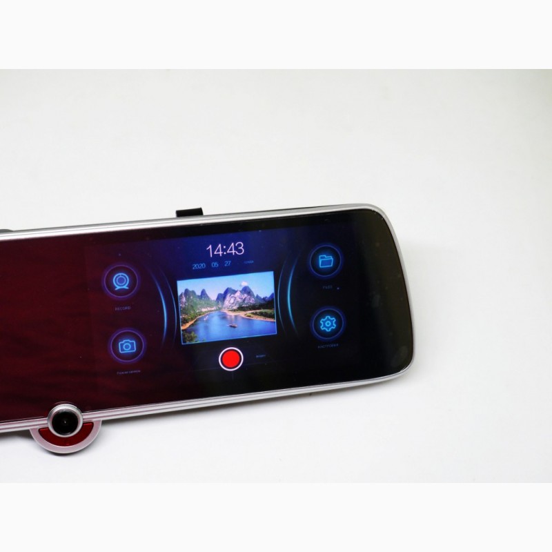 Фото 7. DVR CSZ-C33 Зеркало с видео регистратором с ТРЕМЯ камерами. 5 Сенсорный экран