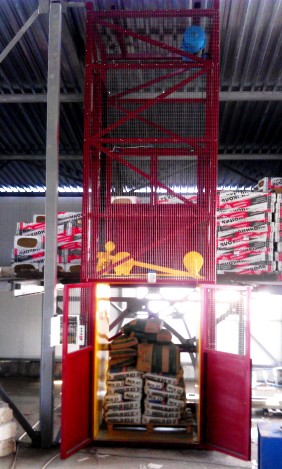 Фото 6. МЕЖЭТАЖНЫЙ грузовой подъёмник Электрический Шахтного Исполнения г/п 1500 кг