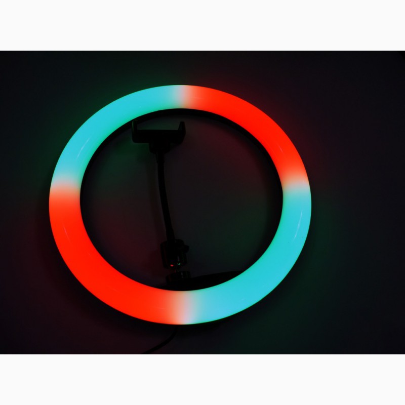 Фото 3. Кольцевая LED лампа RGB MJ33 33см 1 крепл.тел USB