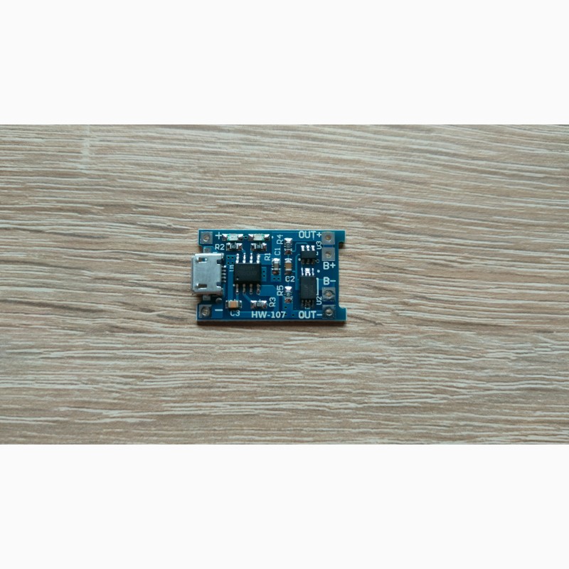 Фото 2. Контроллер заряда TP4056 Micro USB 1A 18650 для литиевых LI-ION аккумуляторов