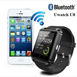 Uwatch U8 умные часы браслет смарт Bluetooth на iOS или Android