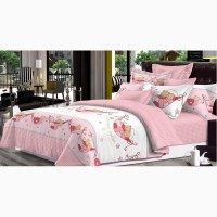 Детский комплект постельного белья “вместе веселее” розовый