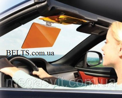 Украина.Солнцезащитный козырек для автомобиля HD Visor Clear View, (ЭйчДы Визор Клир Вью)
